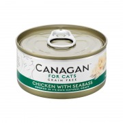 Canagan 雞肉伴鱸魚 無穀物貓罐頭 75g x 12罐 [24罐折扣優惠$324]